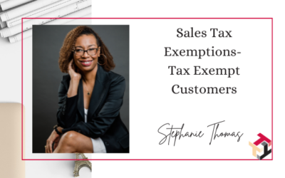Sales Tax Exemptions- Tax Exempt Customers