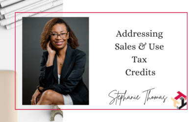 Addressing Sales and Use Tax Credits