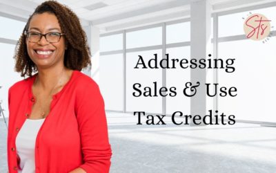 Addressing Sales & Use Tax Credits